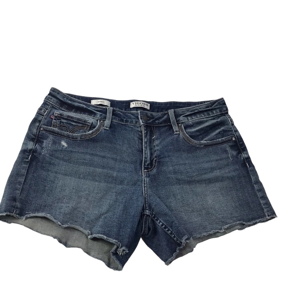 Vigoss Jean stretch denim “Short “ shorts medium wash size 14